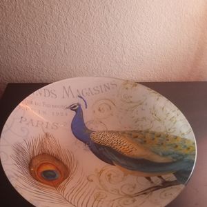 Prima Design Peacock 12" Decorative Bowl
